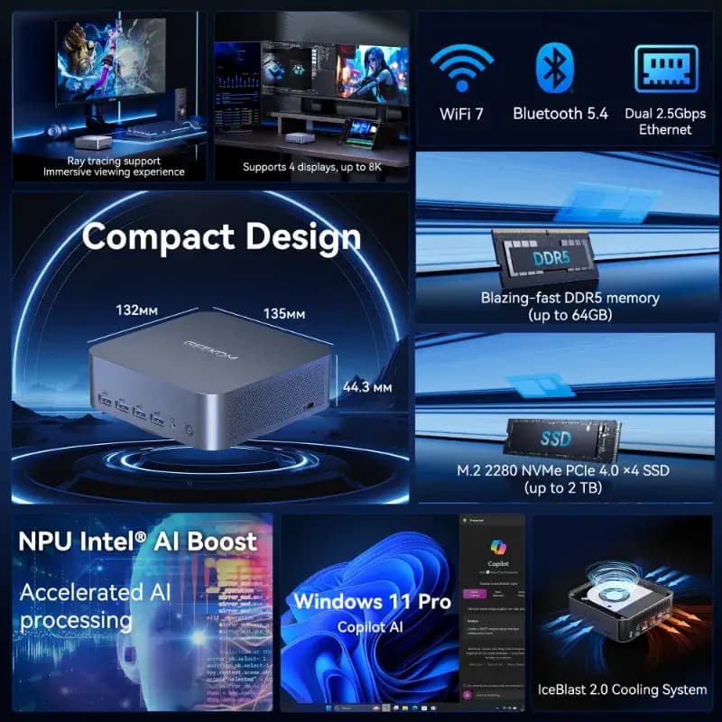 GEEKOM GT1 Mega AI Mini PC